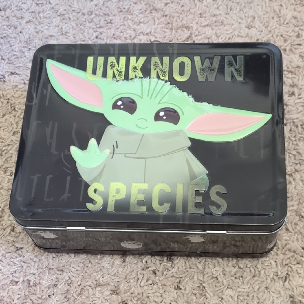 Unknown Species Tin Box featuring Grogu